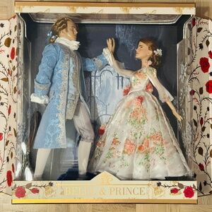 Disney - Beauty and the Beast Belle and Prince Set, Platinum Edition, NRFB